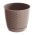 Pot de fleurs rond avec soucoupe - Ratolla - 14,5 cm - Moka - 