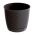 Pot de fleurs rond avec soucoupe - Ratolla - 19 cm - Terre d'ombre - 