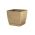Pot de fleurs carré avec soucoupe - Coubi - 10 cm - Café au lait - 