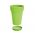 "Lofly Slim" kulatý lehký vysoký květináči s podšálkem - 20 cm - limetkově zelená - 