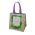 Ekologická nákupná taška - 34 x 34 x 22 cm - bylinkový vzor - 