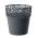 Кръгла саксия за цветя с дантела - 17,5 см - Naturo - Graphite - 