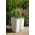 „Finezja“ kvadratinio aukščio plantacija su įdėklu - 40 cm - nukalta, kreminės baltos spalvos - 