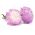 Aster de peônia branco-rosa - 500 sementes - Callistephus chinensis