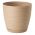 "Sahara petit" pot rond avec une soucoupe - 17 cm - cafe latte - 