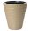 "Diament" okrogel lonček za rastline z vložkom - 30 cm - cafe latte - 