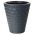 Pot tanaman bulat "Diament" dengan sisipan - 30 cm - kelabu-antrasit - 