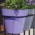 Тройная металлическая корзина "Ибица" + набор из трех круглых корпусов для горшков - 16 см - чернично-фиолетовый - 