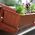 "Agro" balkong set - terrakotta-färgat - 70 cm - 