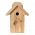 Sieninis paukščių namelis, skirtas papai, žvirbliai ir riešutmedžiai - žaliavinė mediena - 