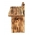 स्तन, गौरैया और पोषक तत्वों के लिए दीवार पर चढ़कर बर्डहाउस - लकड़ी की लकड़ी - 