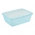 Set of 3 rectangular food containers - Mia "Polar" - 1.25-litre - ice blue
