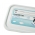 Rectangular food container with a rewritable label - Mia "Polar" - 7.2-litre - ice blue