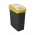 10-litre Capri-yellow Magne dustbin with a press-to-open lid