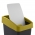 Cubo de basura Magne Capri amarillo de 25 litros con tapa de presión para abrir - 