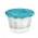 Set 4 okrogle posode za hrano - Fredo "Fresh" - 0,8 litra - sveže modre barve - 