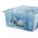 Scatola di immagazzinaggio Filip "Frozen" blu trasparente da 10 litri - 