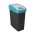 25升蓝色Magne垃圾桶，带可打开的盖子 - 