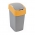 10 litru dzeltena Flip Bin atkritumu šķirošanas tvertne - 