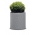 小さな丸型植木鉢-ø28 cm-シリンダープランター-シルバーグレー - 