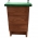 Boîte à chauves-souris - marron avec toit vert - 