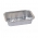 Molde largo rectangular de aluminio para hornear y asar para tartas de manzana, patés y pescado - 790 ml - 5 piezas - 