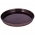 "Elba" round wood grain pot casing with a saucer - 15 cm - brown
