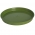 "Elba" round wood grain pot casing with a saucer - 17 cm - olive-green