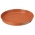 Cassa rotonda "Elba" in legno con piattino - 19 cm - color terracotta - 