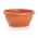 Pot tanaman cetek luaran "Terra" dengan piring - 20 cm - berwarna terakota - 