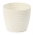 Cache-pot rond "Magnolia Jersey" - 19 cm - blanc crème - 