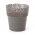 "Rosa" mesh pot casing with a lace-like finishing - 13 cm - anthracite-grey