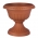 Urn-vormige bloembak "Roma" - 15 cm - terracottakleurig - 