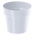 Round simple pot - 12 cm - white