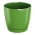 Pot bunga pusaran dengan piring - Coubi - 13,5 cm - Zaitun - 