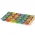 Рамка за печене на кексчета и кифли - за 24 форми - цветен микс - 20 бр - 