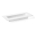 Taisnstūra puķu pods - kompozīcijas pamats - Ikebana - 39 x 17 cm - balts - 