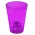 Pot de fleurs rond, haut - Lilia - 12,5 cm - Violet transparent - 