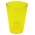 Vaso redondo alto - Lilia - 12,5 cm - Amarelo transparente - 