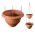 "Roma" pot bunga gantung dua tingkat - 20 + 25 cm - berwarna terakota - 