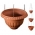 "Roma" three-level hanging flower pots - 20 + 25 + 30 cm - terracotta-coloured
