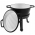Cast iron hunter's enamelled Dutch oven with a grill pan function - campfire Dutch oven - 8 l