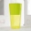 Hohe Topfhülle "Vulcano Tube" - 20 cm - transparent gelb - 