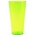 Magas edényhüvely betéttel "Vulcano Tube" - 20 cm - átlátszó zöld + bézs betét - 