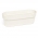 Boîte de balcon, jardinière "Rosa" avec une soucoupe, plateau - 50 cm - blanc crème - 