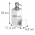 Дозатор за течност за миене на съдове с държач за почистване - ОНЛАЙН - 350 мл - 