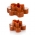 Cortadores de biscoitos dupla face - bonecos de gengibre - DELÍCIA - 4 tamanhos - 