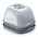 Mini estufa interna pequena - Estufa de mesa Respana - cinza pedra - 