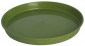 Soucoupe ronde "Elba" en grain de bois - 13,5 cm - vert olive - 