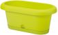 "Lotos" balcony box with a tray - 60 cm - pistachio-green